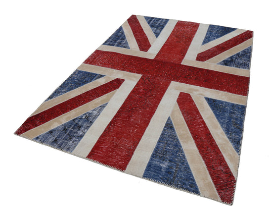 6x8 Uk Flag Patchwork Rug - 22700
