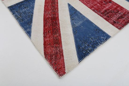 6x8 British Flag Patchwork Rug - 22701
