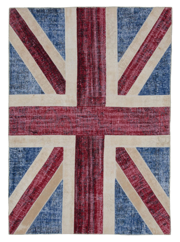 6x8 Uk Flag Patchwork Rug - 22702