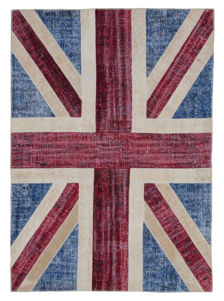 6x8 Uk Flag Patchwork Rug - 22702