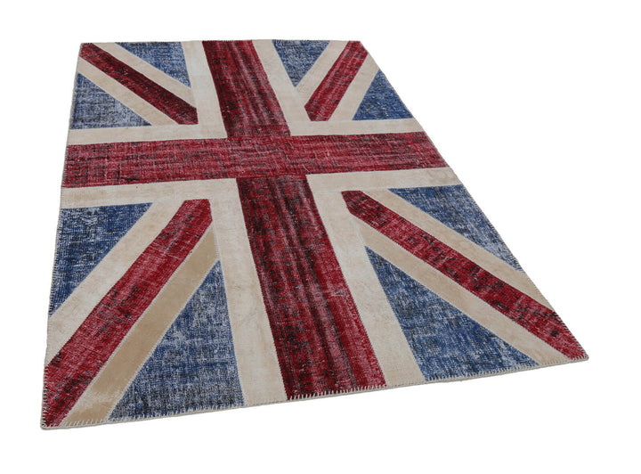 6x8 Uk Flag Patchwork Rug - 22702