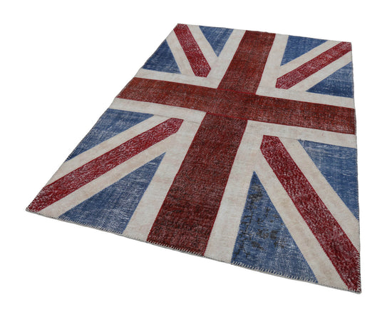6x8 British Flag Patchwork Rug - 22703
