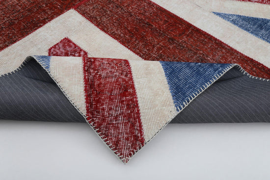 6x8 British Flag Patchwork Rug - 22703