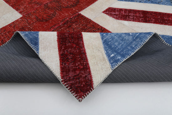 6x8 British Flag Patchwork Rug - 22704