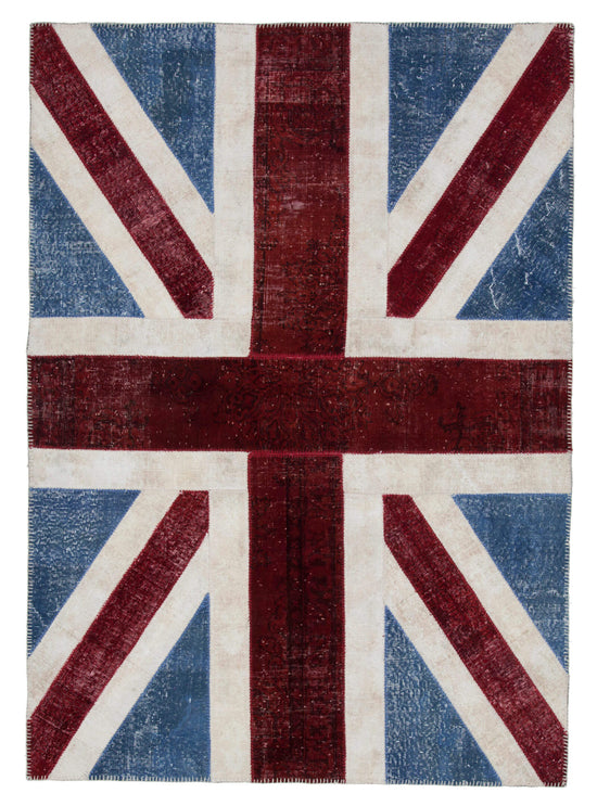 6x8 Uk Flag Patchwork Rug - 22705