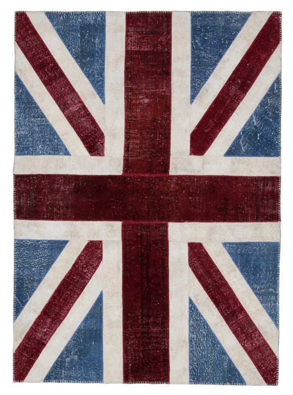 6x8 Uk Flag Patchwork Rug - 22705