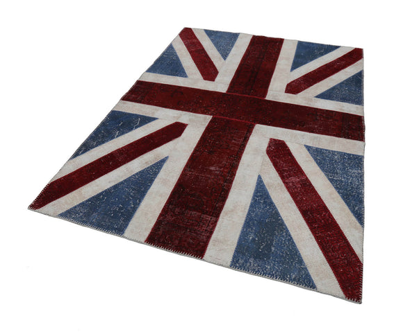 6x8 Uk Flag Patchwork Rug - 22705