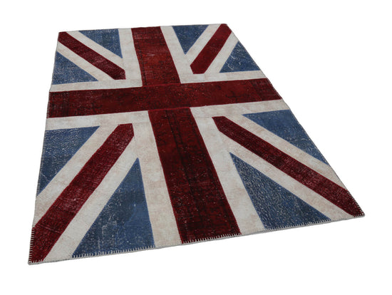 6x8 Uk Flag Patchwork Rug - 22705