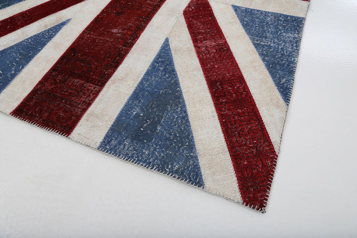 6x8 Uk Flag Patchwork Rug - 22705