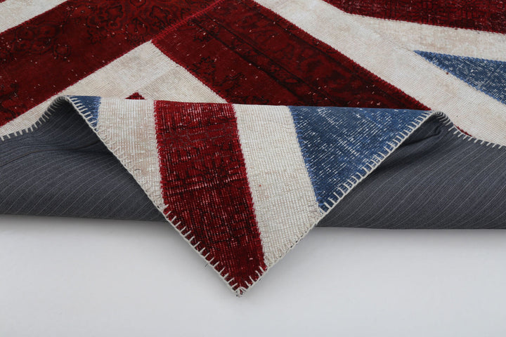 6x8 Uk Flag Patchwork Rug - 22705
