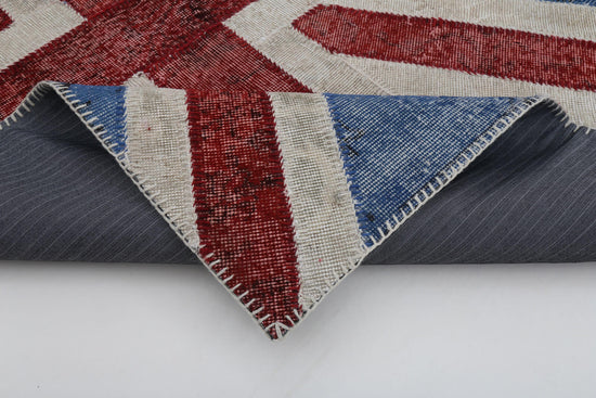 4x6 British Flag Patchwork Rug - 22708