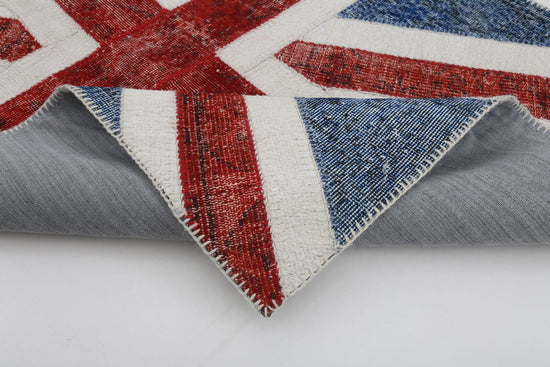 4x6 British Flag Patchwork Rug - 22709