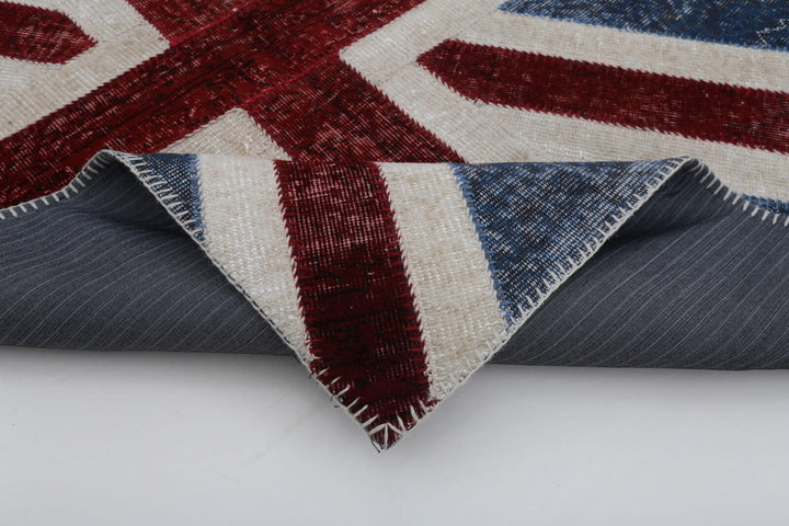 4x6 Uk Flag Patchwork Rug - 22710