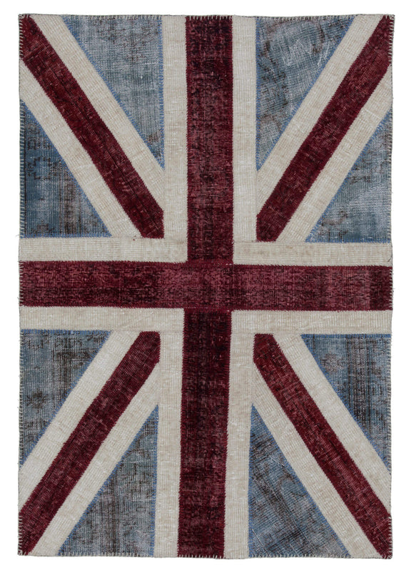 4x6 British Flag Patchwork Rug - 22712