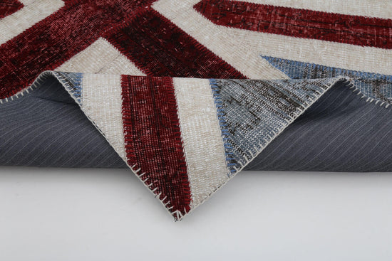 4x6 British Flag Patchwork Rug - 22712