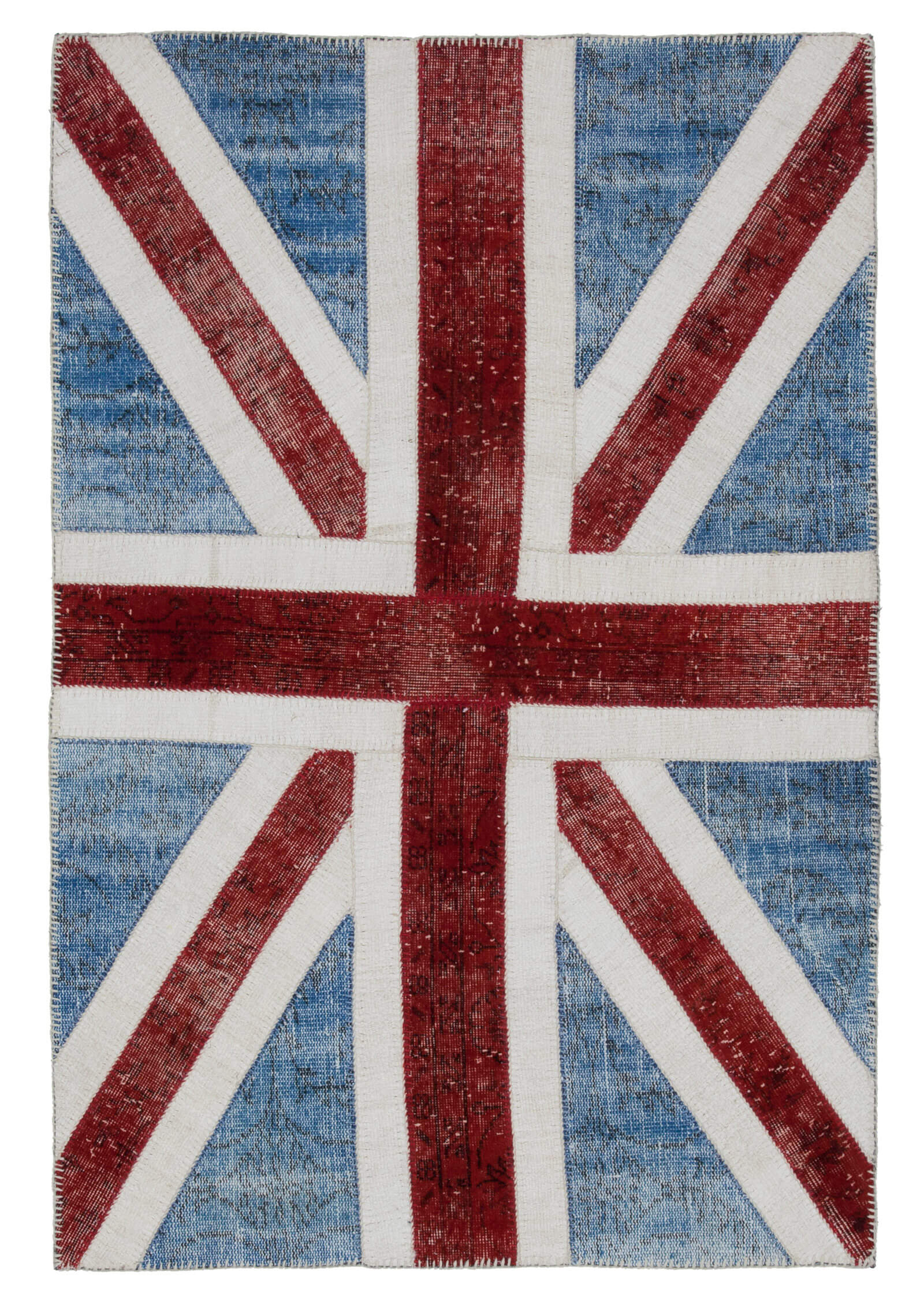 4x6 British Flag Patchwork Rug - 22713