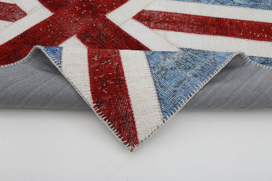 4x6 British Flag Patchwork Rug - 22713