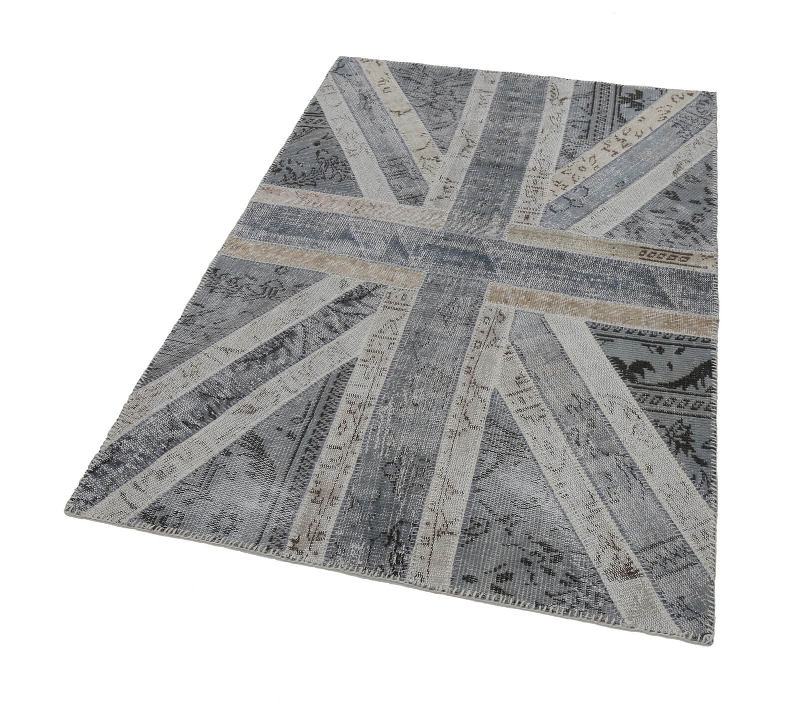 4x6 British Flag Patchwork Rug - 22714