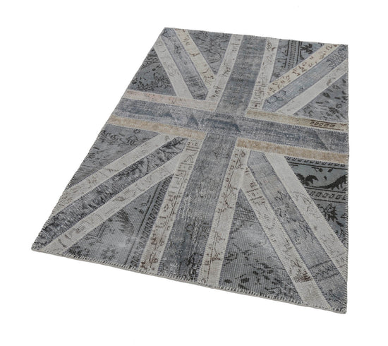 4x6 British Flag Patchwork Rug - 22714