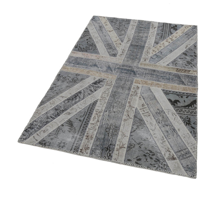 4x6 British Flag Patchwork Rug - 22714