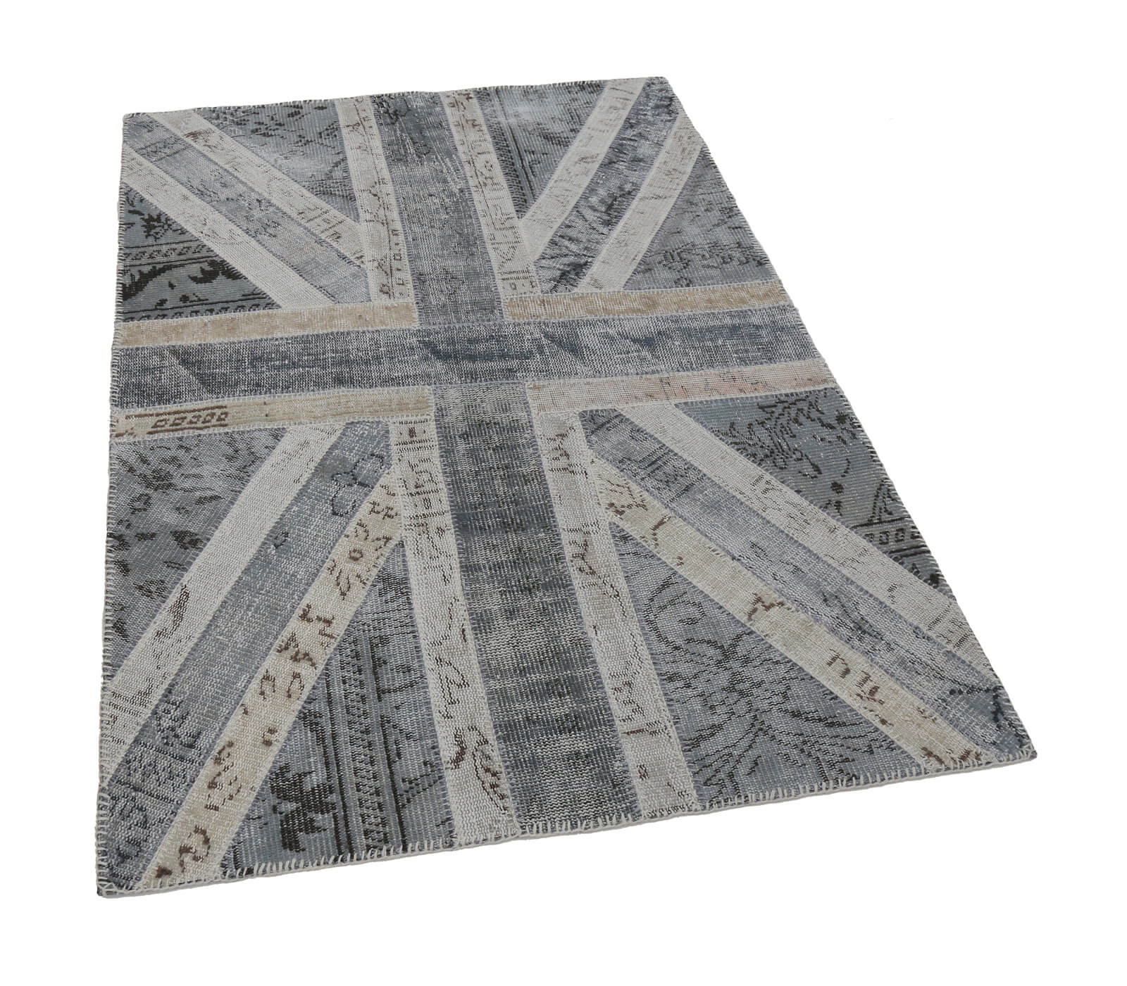 4x6 British Flag Patchwork Rug - 22714