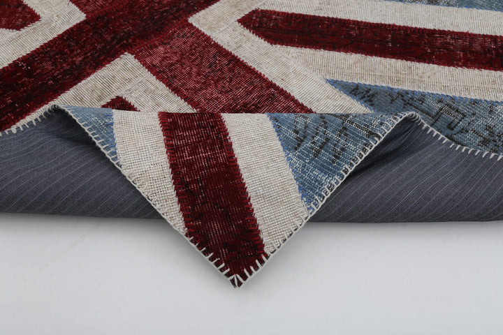 4x6 British Flag Patchwork Rug - 22716