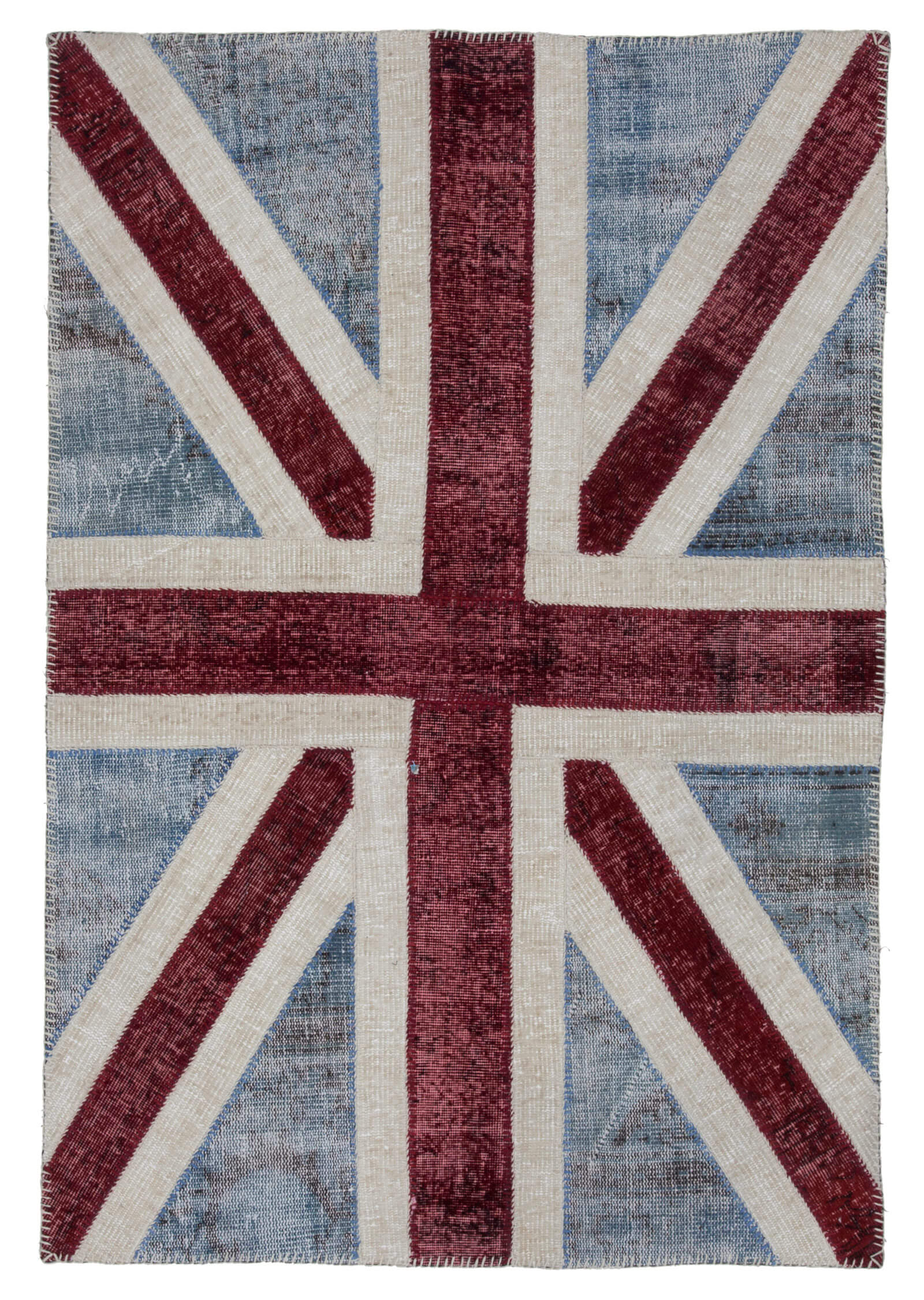 4x6 British Flag Patchwork Rug - 22717