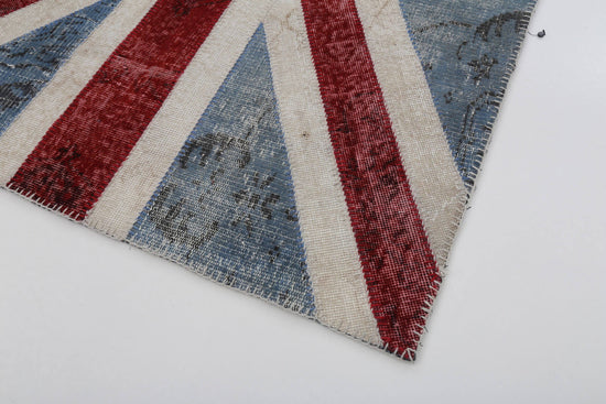 4x6 British Flag Patchwork Rug - 22718