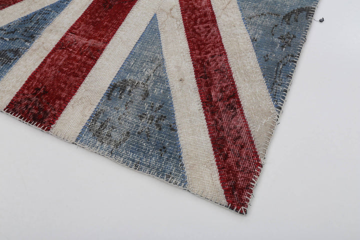 4x6 British Flag Patchwork Rug - 22718