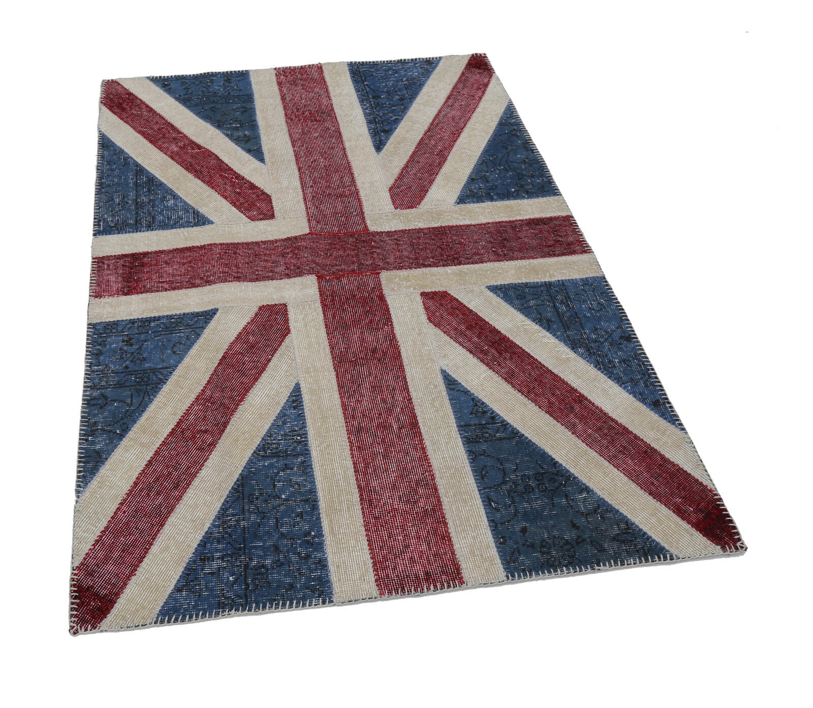 4x6 Uk Flag Patchwork Rug - 22719