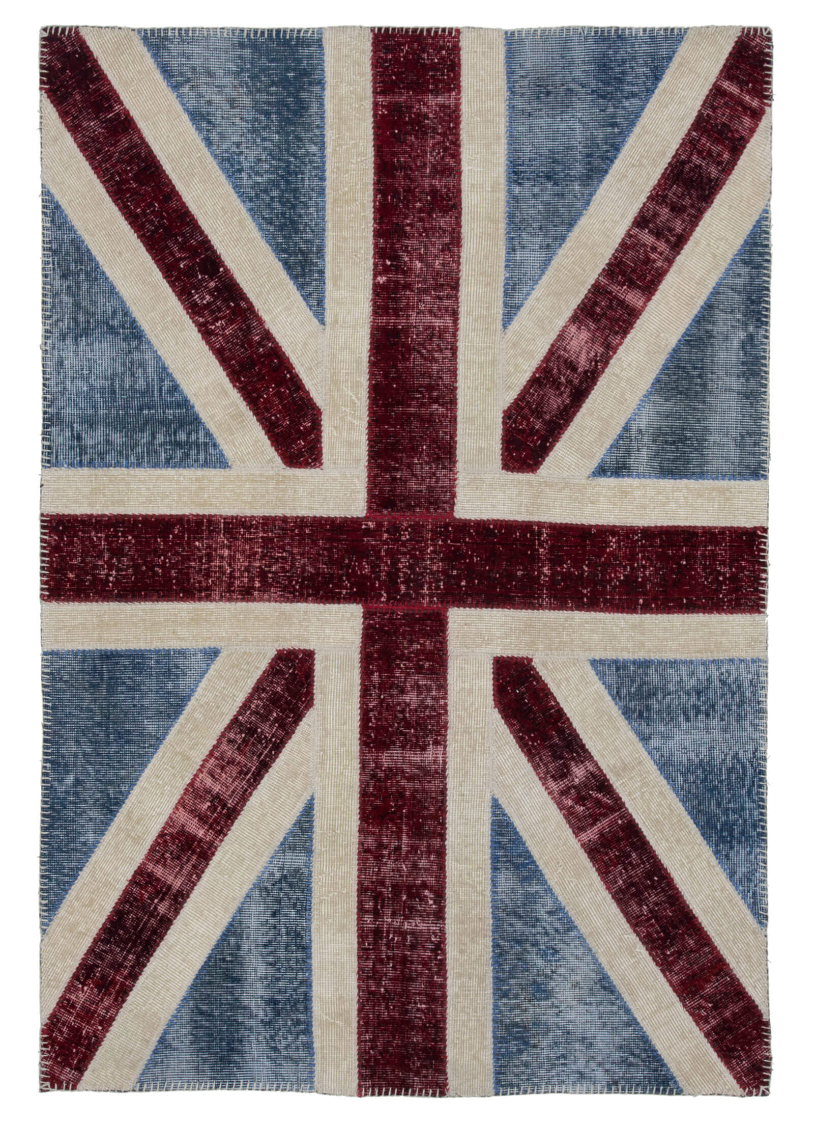 4x6 Uk Flag Patchwork Rug - 22720