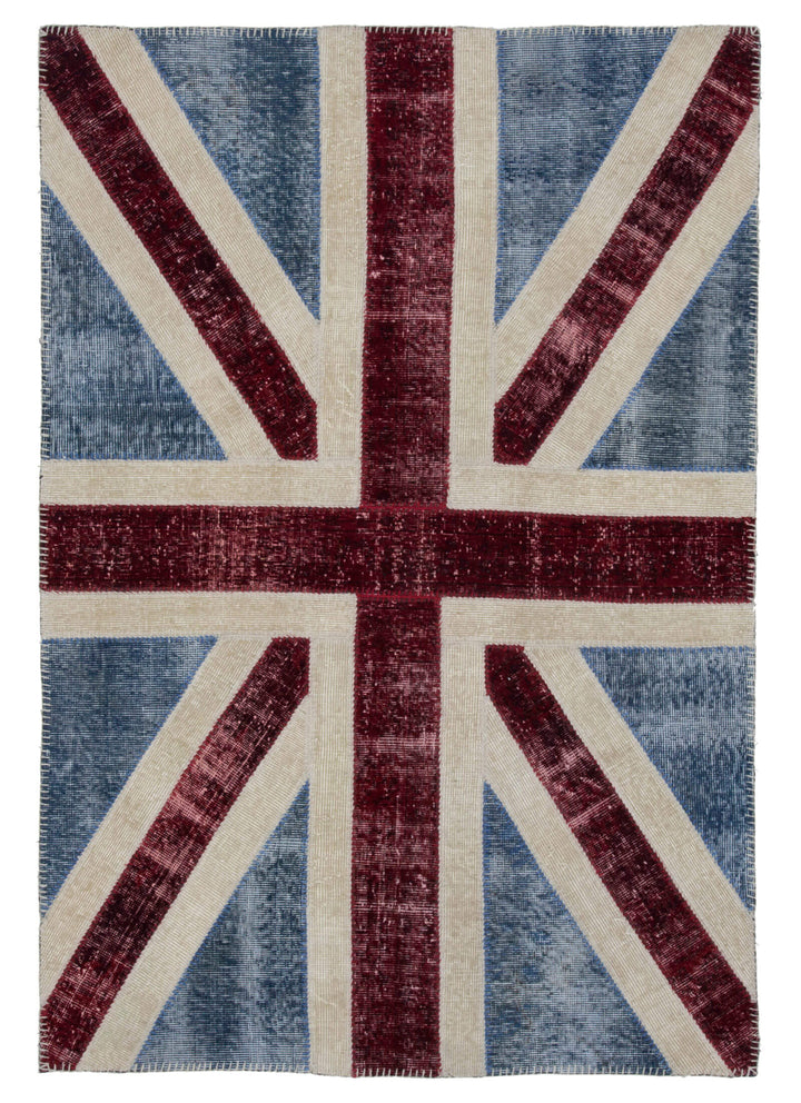 4x6 Uk Flag Patchwork Rug - 22720