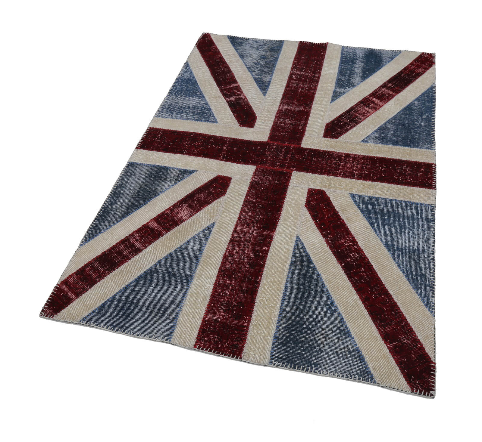 4x6 Uk Flag Patchwork Rug - 22720