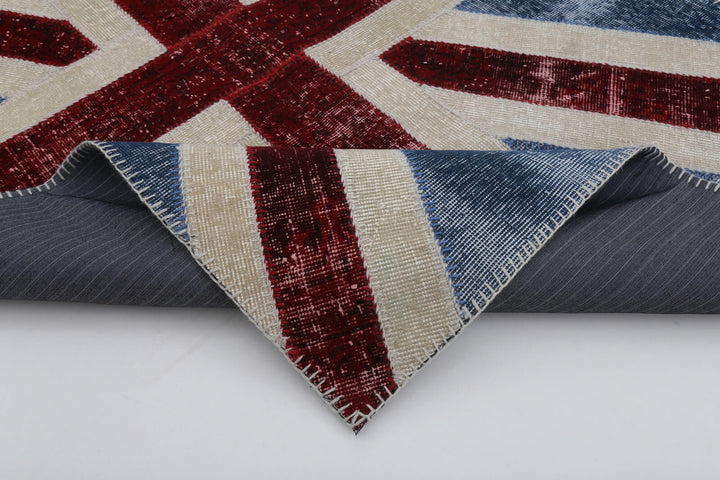 4x6 Uk Flag Patchwork Rug - 22720