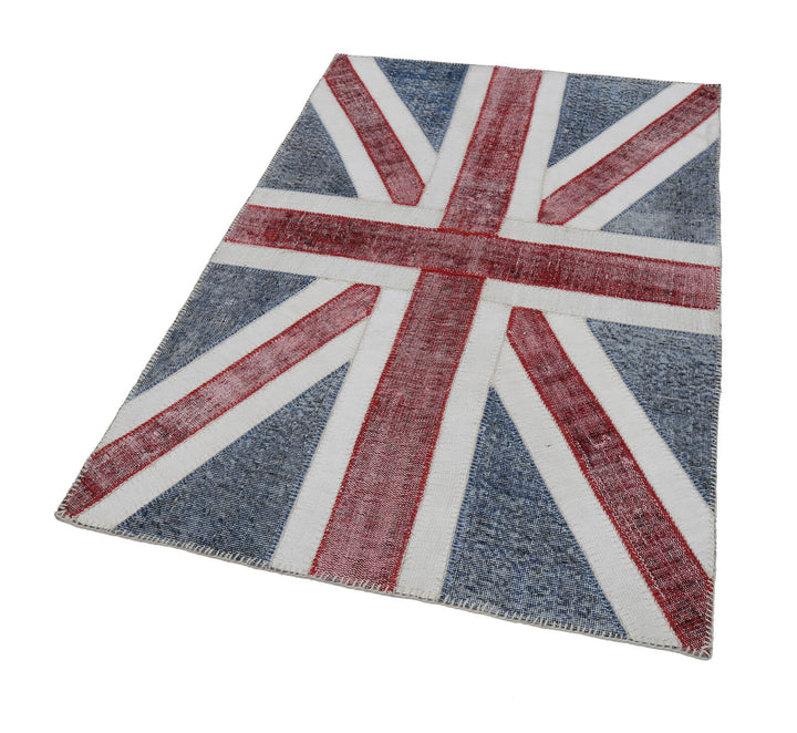 4x6 British Flag Patchwork Rug - 22721