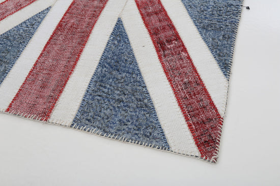 4x6 British Flag Patchwork Rug - 22721