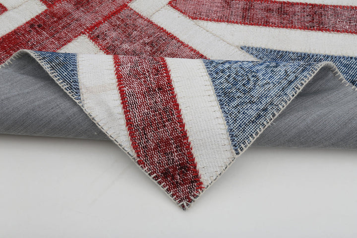 4x6 British Flag Patchwork Rug - 22721