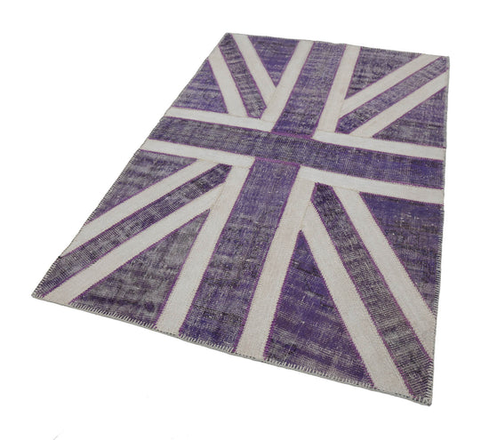 4x7 British Flag Patchwork Rug - 22722