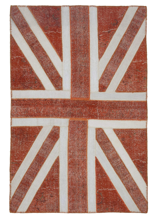 5x7 British Flag Patchwork Rug - 22723