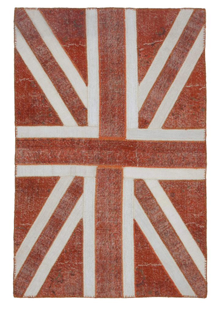 5x7 British Flag Patchwork Rug - 22723