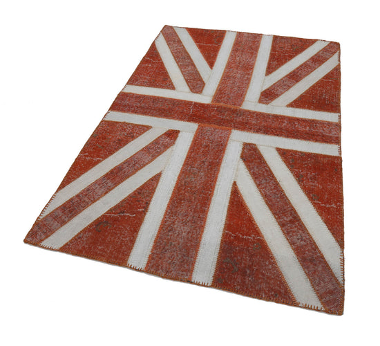 5x7 British Flag Patchwork Rug - 22723