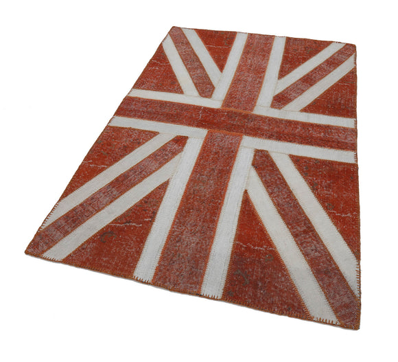 5x7 British Flag Patchwork Rug - 22723