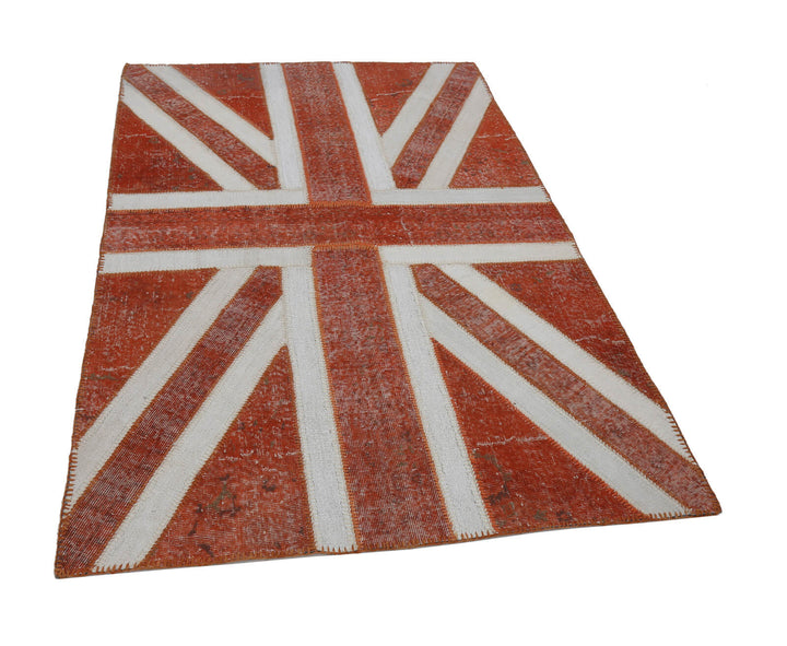 5x7 British Flag Patchwork Rug - 22723