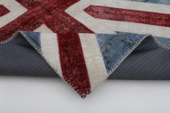 4x6 British Flag Patchwork Rug - 22726