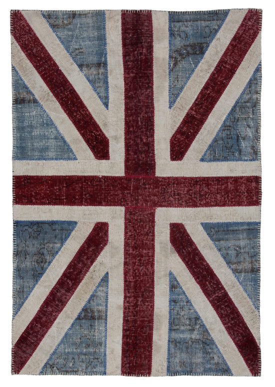 4x6 Uk Flag Patchwork Rug - 22727