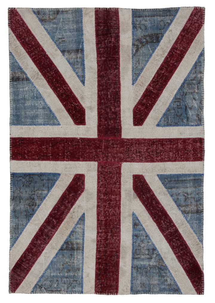 4x6 Uk Flag Patchwork Rug - 22727