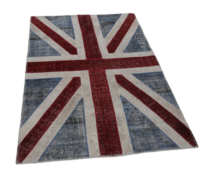 4x6 Uk Flag Patchwork Rug - 22727