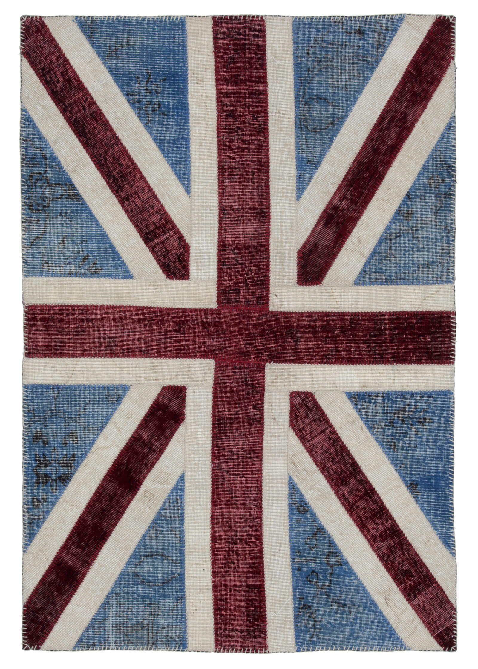 4x6 Uk Flag Patchwork Rug - 22728