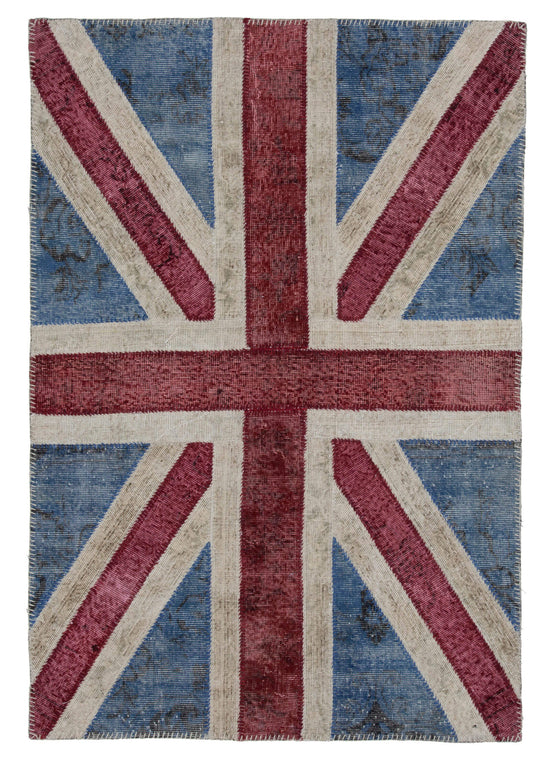 4x6 Uk Flag Patchwork Rug - 22729