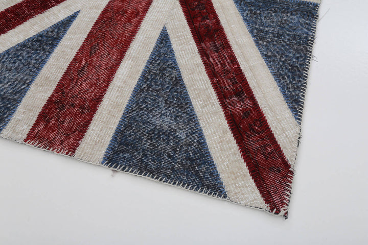 4x6 British Flag Patchwork Rug - 22730